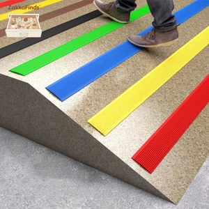 Băng Keo Chống Trượt, Miếng Dán Bậc Cầu Thang Bằng Nhựa PVC Dài 1 Mét Sẵn Keo 3M Siêu Dính