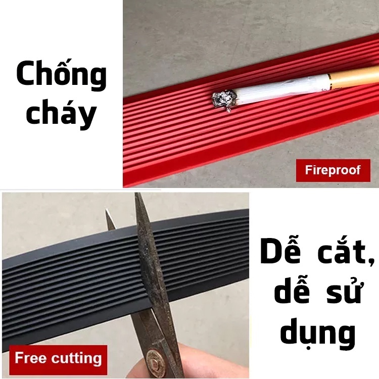 Băng Keo Chống Trượt, Miếng Dán Bậc Cầu Thang Bằng Nhựa PVC Dài 1 Mét Sẵn Keo 3M Siêu Dính