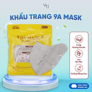 200 chiếc khẩu trang 9A Bảo Minh 5 lớp kháng khuẩn, lọc bụi ,an toàn cho da nhạy cảm
