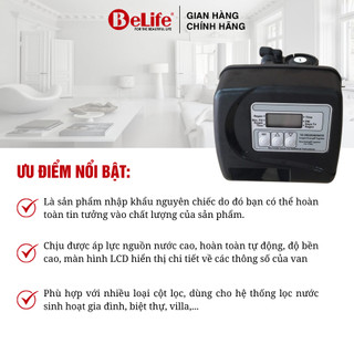 Van tự động Clack WS1TC F34 dùng cho hệ lọc tổng, lọc nước giếng khoan, nước máy