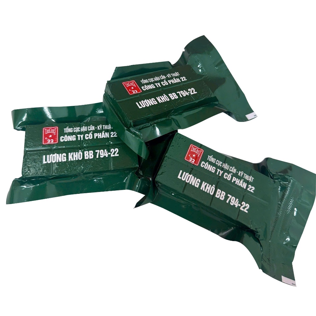 Lương khô quân đội BB 794-22 loại túi zip 300gr có 25 gói 12gr