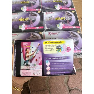 Băng vệ sinh Diana Sensi Night ban đêm 35cm 3 miếng/gói