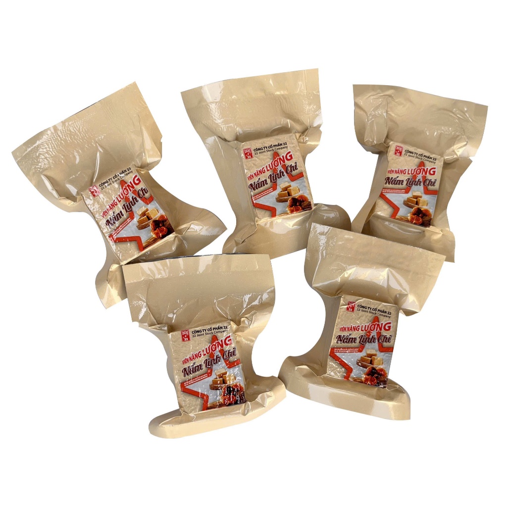 Lương khô quân đôi - Viên năng lượng Nấm Linh Chi túi zip 300gr