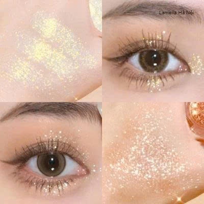 Nhũ Mắt XIXI D559 Highlight Phấn Mắt Đơn Sắc Bắt Sáng Ánh Kim Tuyến Lấp Lánh