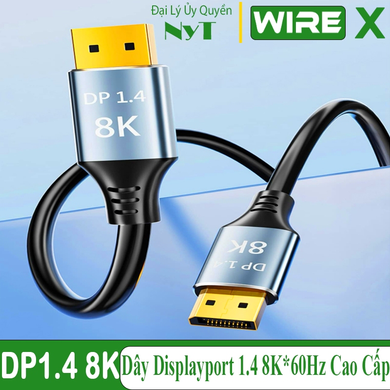 Dây Displayport 1.4 60Hz Hỗ Trợ 4K, 8K 2 Đầu Mạ Vàng Chống Nhiễu Cao ...