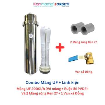 Máy lọc nước UF 2000L/H FORSETI Dùng Lõi PVDF Siêu lọc Loại Bỏ Cặn Bám Vi Rút Vi Khuẩn, Bộ Lọc nước đầu nguồn gia đình