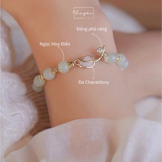 Lita - Vòng Tulip Ngọc Khiết - Đá Chalcedony - Quà Tặng Mang Ý Nghĩa Về Tình Yêu Chân Thành, Mãnh Liệt