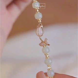 Lita - Vòng Tulip Ngọc Khiết - Đá Chalcedony - Quà Tặng Mang Ý Nghĩa Về Tình Yêu Chân Thành, Mãnh Liệt