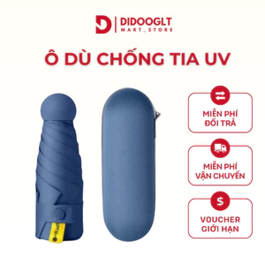 Ô Dù Mini Gấp Gọn DIDOOGLT Chống Tia UV Có Hộp Nhỏ Gọn Tiện Lợi