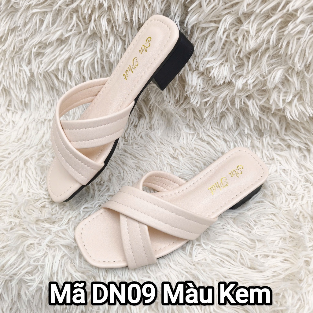 Dép nữ da xịn thật cao cấp palmyran mã DN09T - dép da trung niên