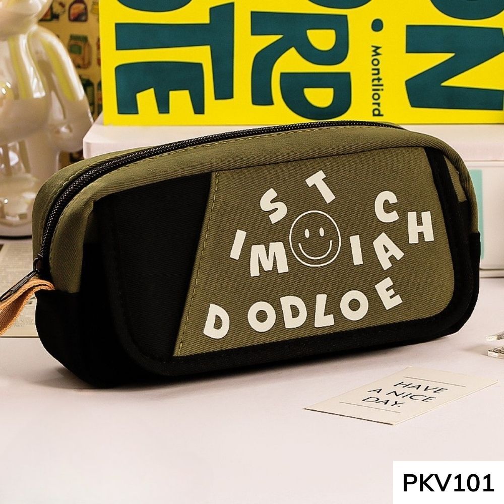 Hộp đựng bút phối màu nhiều ngăn dung tích lớn cho học sinh để vừa máy tính cầm tay PKV101 gagastore
