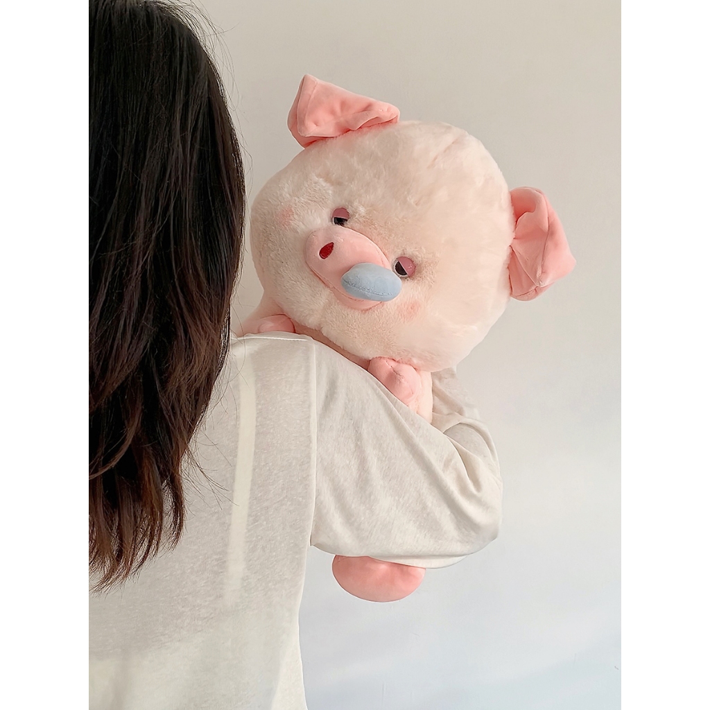 [ RÚT MŨI CHẬM ] Gấu bông heo chảy nước mũi chất liệu lông thỏ mềm mại làm quà tặng cho bé, bạn gái
