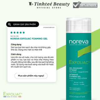 Gel Rửa Mặt Sạch Sâu Dịu Nhẹ Dành Cho Da Dầu Mụn Noreva Exfoliac Intensive Foaming 200ml
