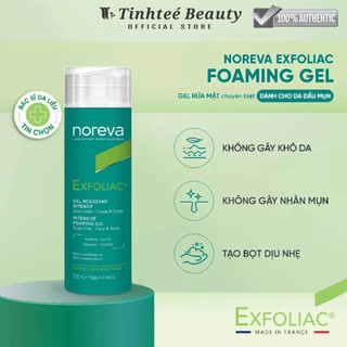 Gel Rửa Mặt Sạch Sâu Dịu Nhẹ Dành Cho Da Dầu Mụn Noreva Exfoliac Intensive Foaming 200ml