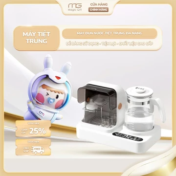 Máy tiệt trùng bình sữa đa năng, điều chỉnh nhiệt độ, hâm nóng, tiệt trùng sữa bình sữa thông minh