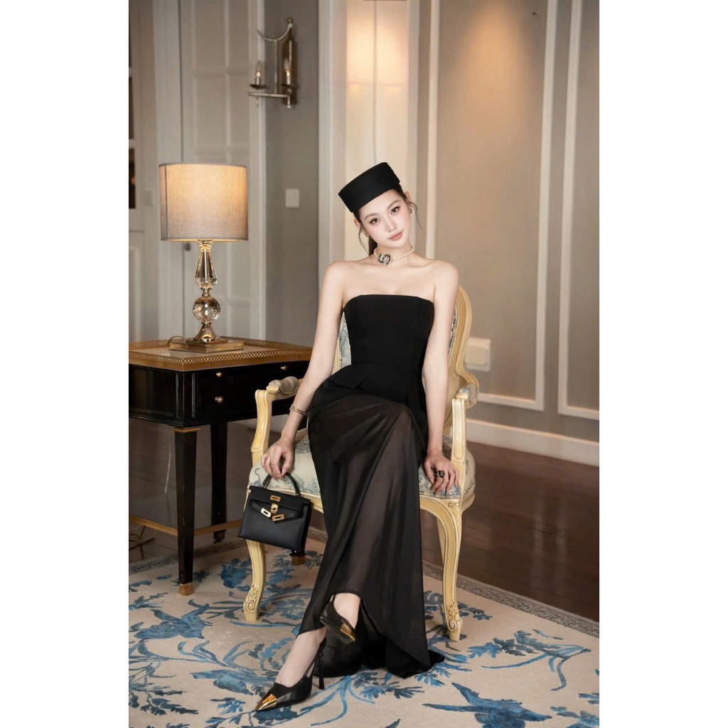 NH CLOTHER - Đầm váy cúpngực trắng tinh khôi tiểu thư