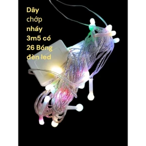 Dây đèn trang trí giáng sinh 3m5, 26 bóng LED nhiều màu sắc