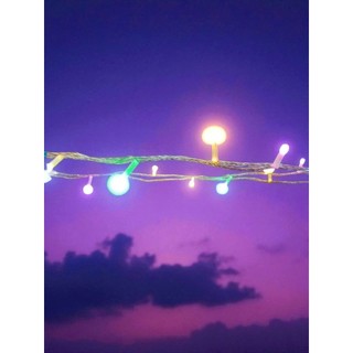 Dây đèn trang trí giáng sinh 3m5, 26 bóng LED nhiều màu sắc
