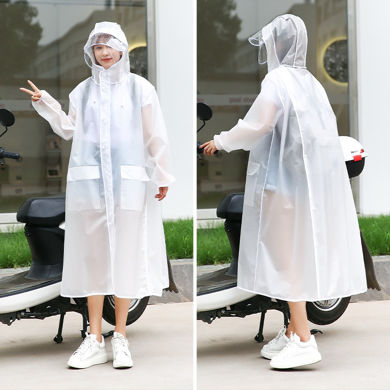 Áo Mưa Trong Suốt DIDOOGLT Có Khoá Kéo Chất Liệu PVC Chống Thấm Tốt Cao Cấp