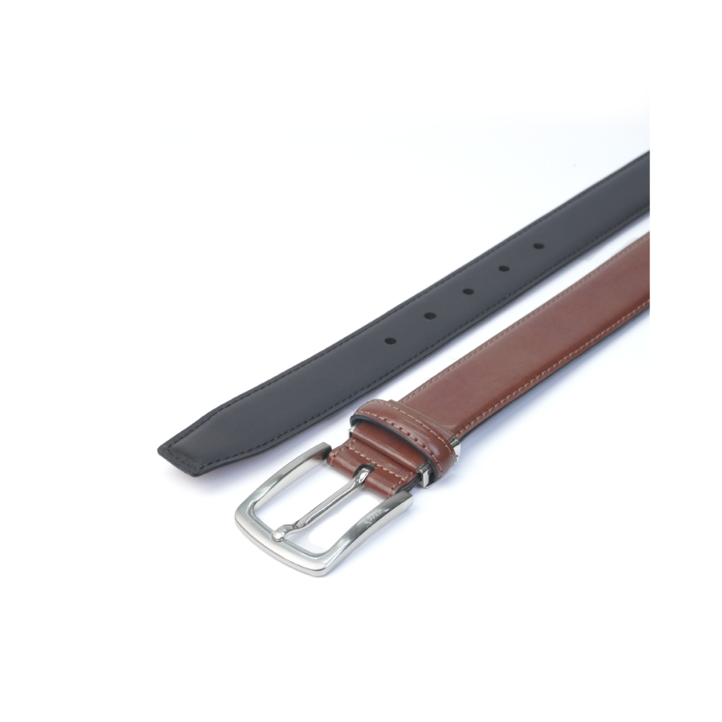 Thắt lưng nam da bò HG khóa kim 3 lớp màu bò TL25M01