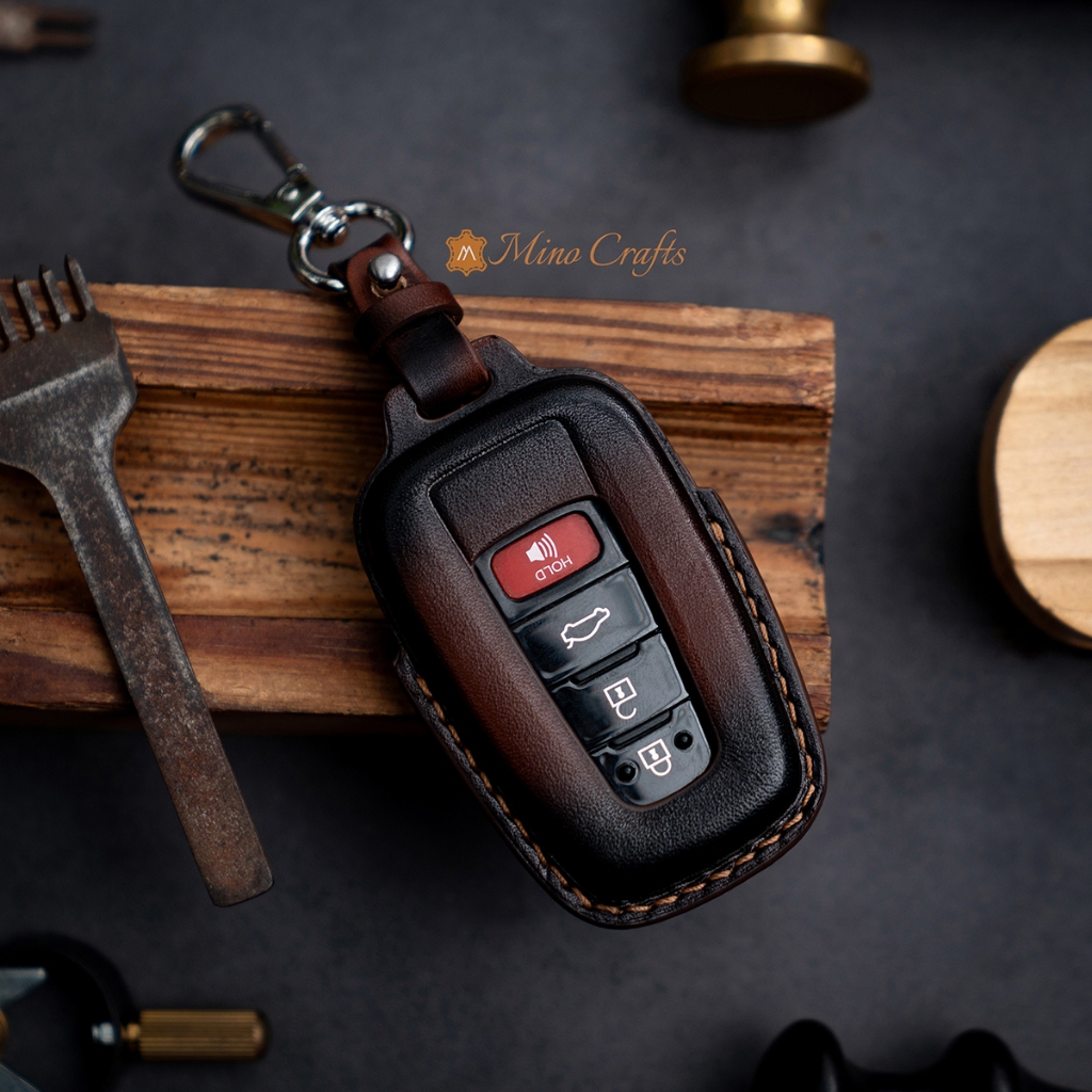 Mino Crafts - Bao Da Chìa Khóa Xe TOYOTA Camry 22-24, Corolla Cross, Corolla Altis, Chế tác thủ công