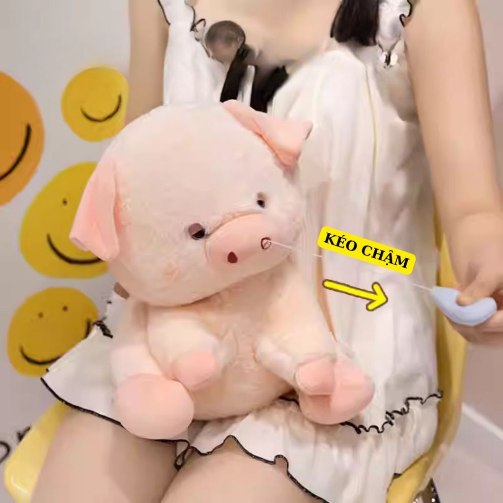 [ RÚT MŨI CHẬM ] Gấu bông heo chảy nước mũi chất liệu lông thỏ mềm mại làm quà tặng cho bé, bạn gái
