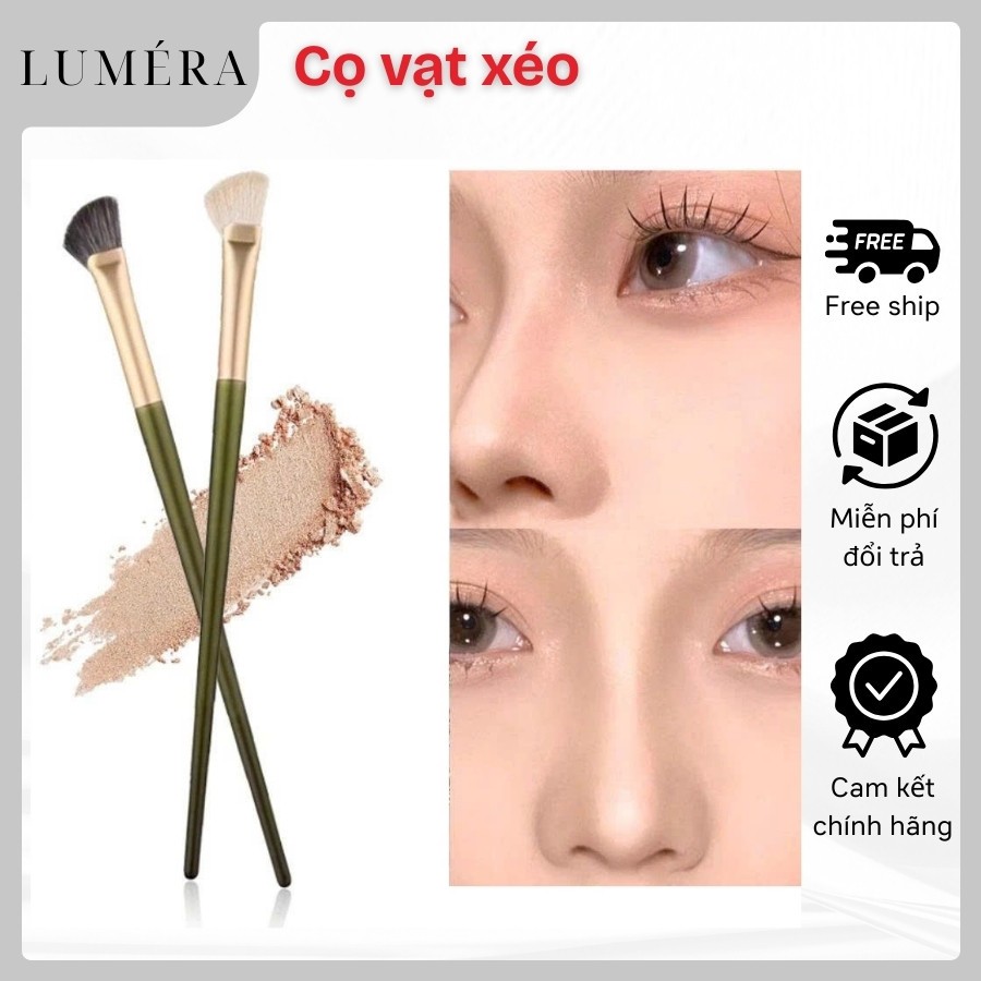 Cọ Trang Điểm Vạt Xéo Đánh Khối Mũi, Mắt Chuyên Nghiệp Đầu Vát Dẹt Lông Mềm Mịn Tạo Hiệu Ứng 3 Chiều Tự Nhiên
