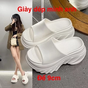 Dép Nữ Quai Ngang Độn Đế Tăng Chiều Cao 9cm Cao Cấp Chất Liệu EVA Đúc Nguyên Khối Hot Trends Năm 2025