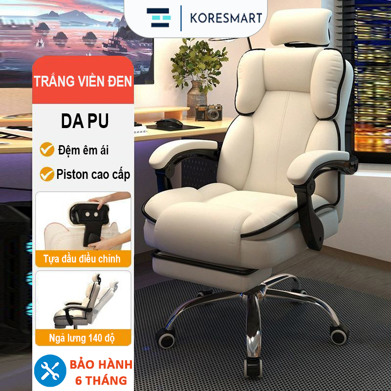 Ghế Làm Việc Công Thái Học, Ghế Gaming Cao Cấp, Ghế Văn Phòng ,Da PU Đa ...