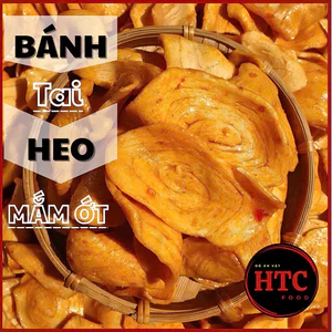 Bánh tai heo sốt mắm ớt nhà làm giòn rụm, bim bim đồ ăn vặt tuổi thơ khó quên, 500g/1kg, HTC Food
