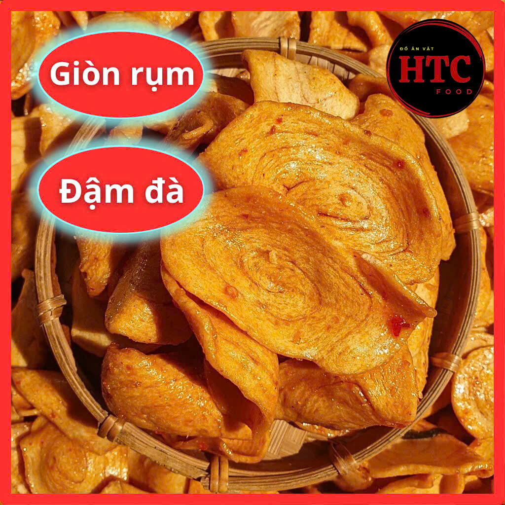 Bánh tai heo sốt mắm ớt nhà làm giòn rụm, bim bim đồ ăn vặt tuổi thơ khó quên, 500g/1kg, HTC Food