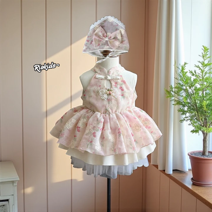 3-15kg Váy đầm công chúa cho bé gái sơ sinh đầy tháng thôi nôi sinh nhật làm quà tặng RIOKIDS TT50