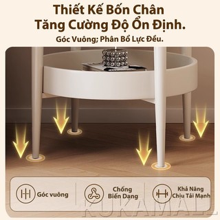KUKA Bàn trà cỏ 4 lá bàn nhỏ phòng khách bàn trà phong cách Bắc Âu sáng tạo hiện đại tối giản sang