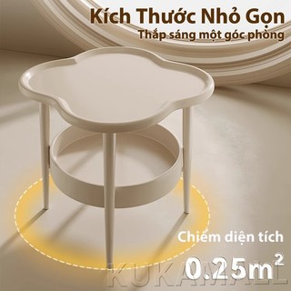 KUKA Bàn trà cỏ 4 lá bàn nhỏ phòng khách bàn trà phong cách Bắc Âu sáng tạo hiện đại tối giản sang