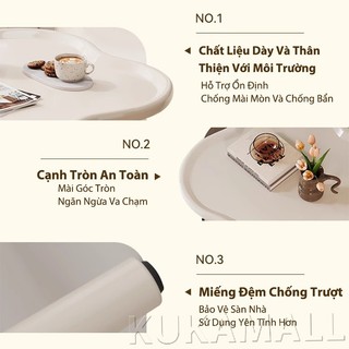 KUKA Bàn trà cỏ 4 lá bàn nhỏ phòng khách bàn trà phong cách Bắc Âu sáng tạo hiện đại tối giản sang