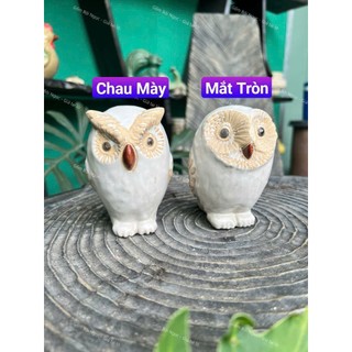 Cú Gốm Nhiều Size - Decor Trang Trí Để Bàn - Trang Trí Tiểu Cảnh - Gốm Bình Dương