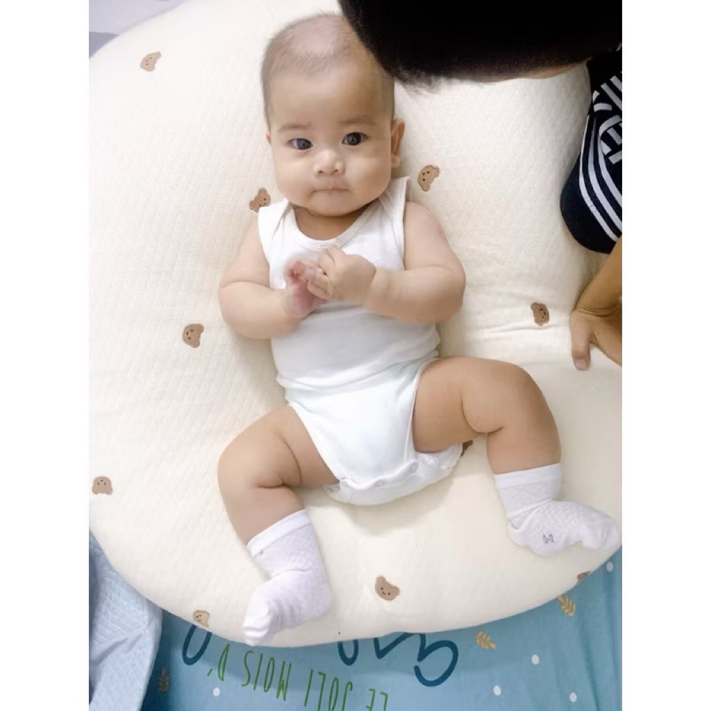 [MD18] 0-24m Body chip/áo liền thân dài tay trắng trơn coton mềm mịn xuất xịn cho bé yêu