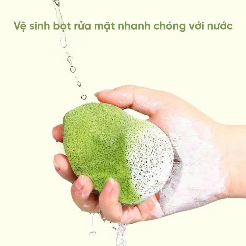 Bông Mút Bọt Biển Rửa Mặt AMORTALS Chính Hãng - Bông Mút Rửa Mặt Dai Mềm Mịn Làm Sạch Da ặt
