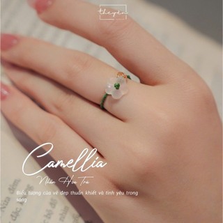 CAMELLIA-R - Nhẫn Hoa Trà - Quà Tặng Ý Nghĩa, Nhẹ Nhàng, Thanh Lịch Cho Nữ
