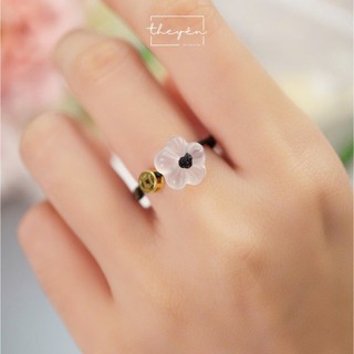 CAMELLIA-R - Nhẫn Hoa Trà - Quà Tặng Ý Nghĩa, Nhẹ Nhàng, Thanh Lịch Cho Nữ