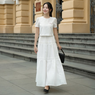 Áo Kiểu Nữ Croptop Dáng Suông Tay Ngắn VIEN TRAN D61B25H018