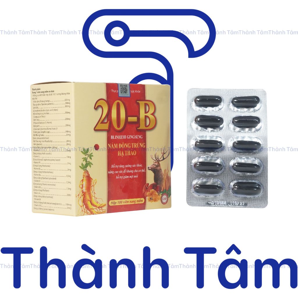 Viên uống Vitamin 20B bổ sung vitamin nhóm B, hỗ trợ tăng đề kháng, sức khỏe, giảm suy nhược cơ thể