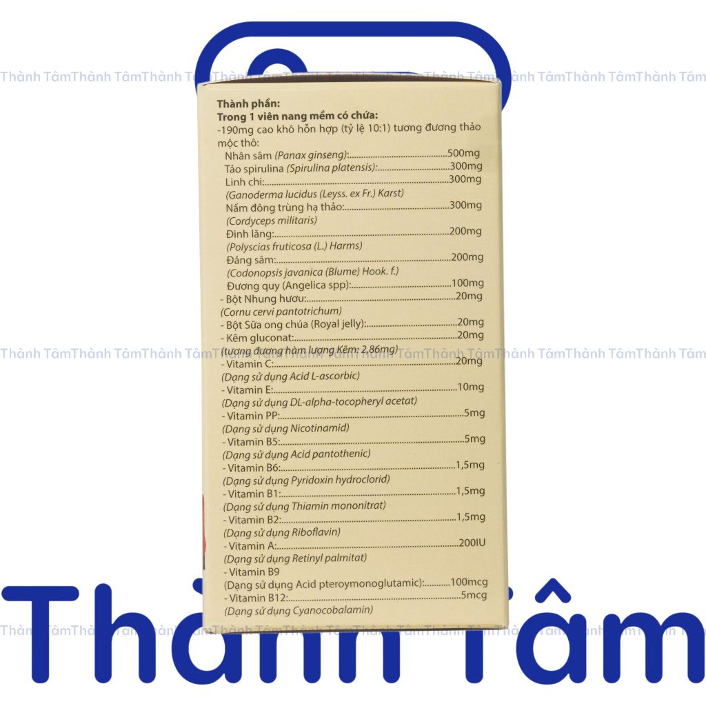 Viên uống Vitamin 20B bổ sung vitamin nhóm B, hỗ trợ tăng đề kháng, sức khỏe, giảm suy nhược cơ thể