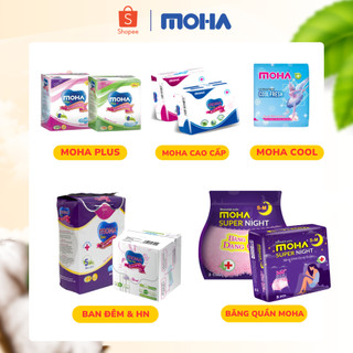 Băng vệ sinh cao cấp MOHA có cánh, không cánh, hàng ngày, bvs đêm, bvs quần