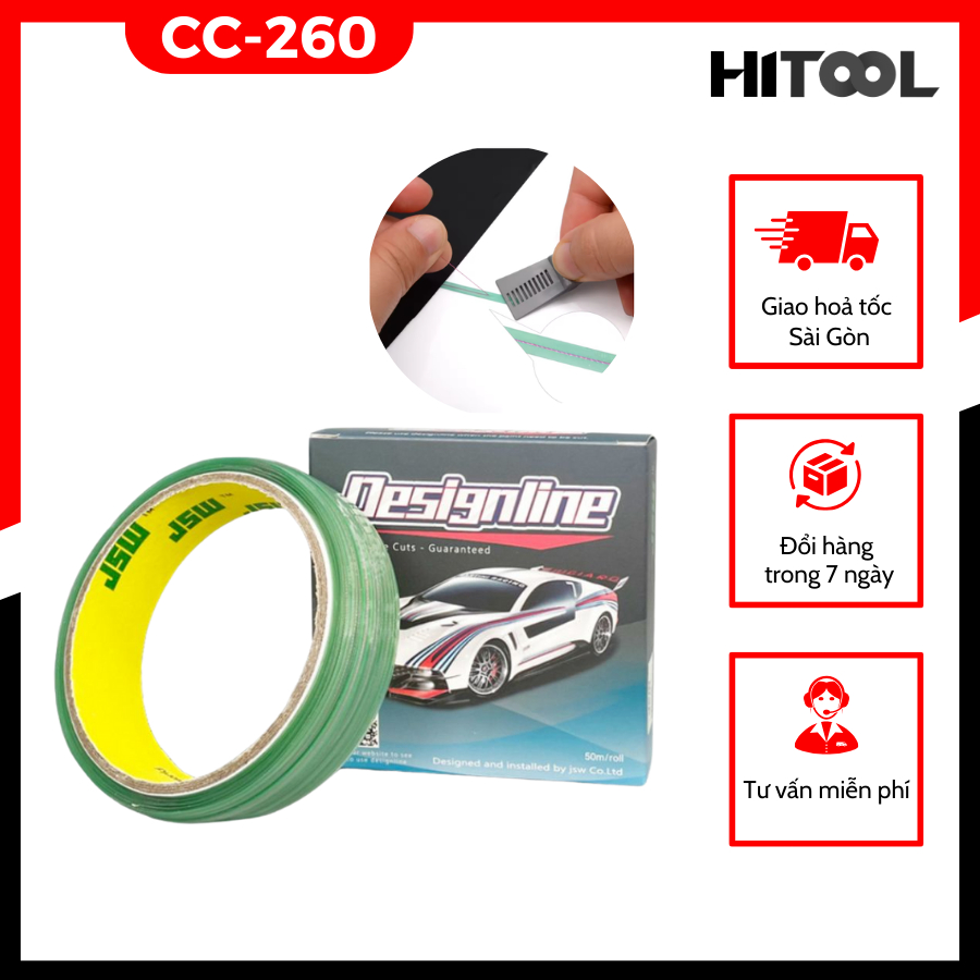 Chỉ cắt Decal dán xe ô tô  dài 50m CC260