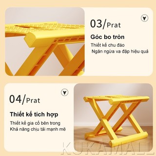 KUKA Ghế nhựa gấp gọn tiện lợi ghế nhỏ đa năng ghế thấp nhẹ nhàng ghế cắm trại ngoài trời ghế gia