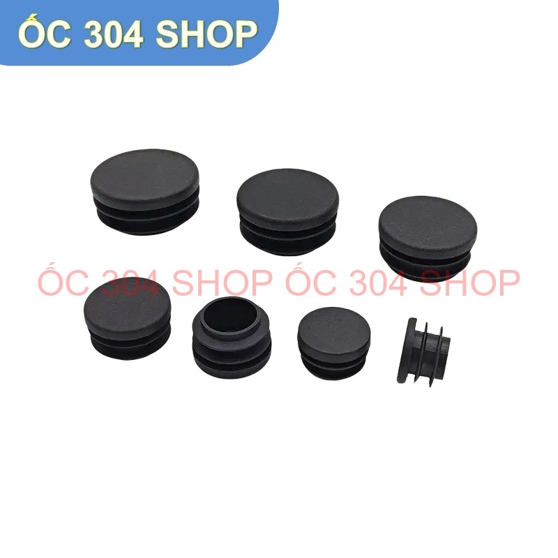 Nắp Chụp Nhựa Tròn Bịt Đầu Ống Thép - Chân Đế Nhựa Chống Ồn, Chống Trượt (Phi 12mm - 60mm) (5 cái) | BigBuy360 - bigbuy360.vn