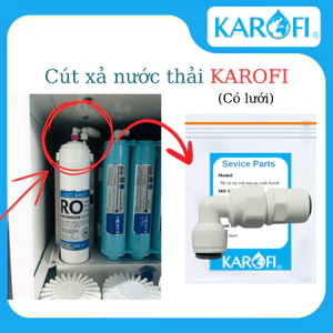 Co van xả thải KAROFI [ CHÍNH HÃNG ] - Co 2 đầu dây 6 mm