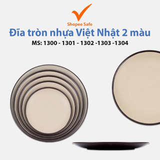 Đĩa tròn nhựa Việt Nhật 2 màu cao cấp nhiều size ms: 1300, 1301, 1302, 1303, 1304