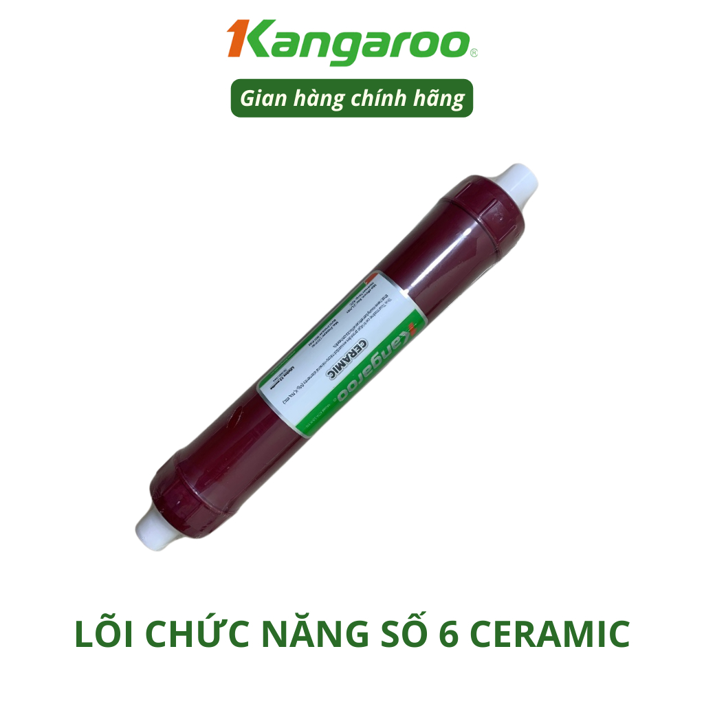 Lõi Lọc Nước Số 6 Kangaroo Ceramic Giúp Bức Xạ Hồng Ngoại Tăng Lượng Oxy, Giảm Quá Trình Lão Hoá Và Khô Da